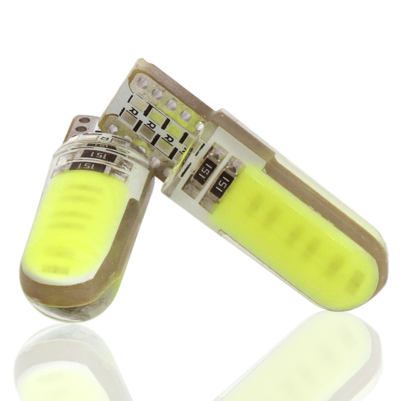 LED COB W5W, T10, Лампа в автомобіль, Біла, фото 1