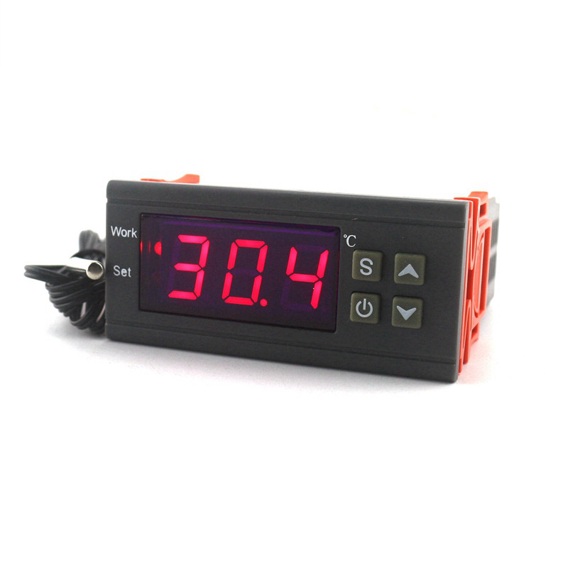 Терморегулятор MH1210W 220В 10А -50~+110°C (точність 0.1°C) регулятор температури термостат датчик, фото 1