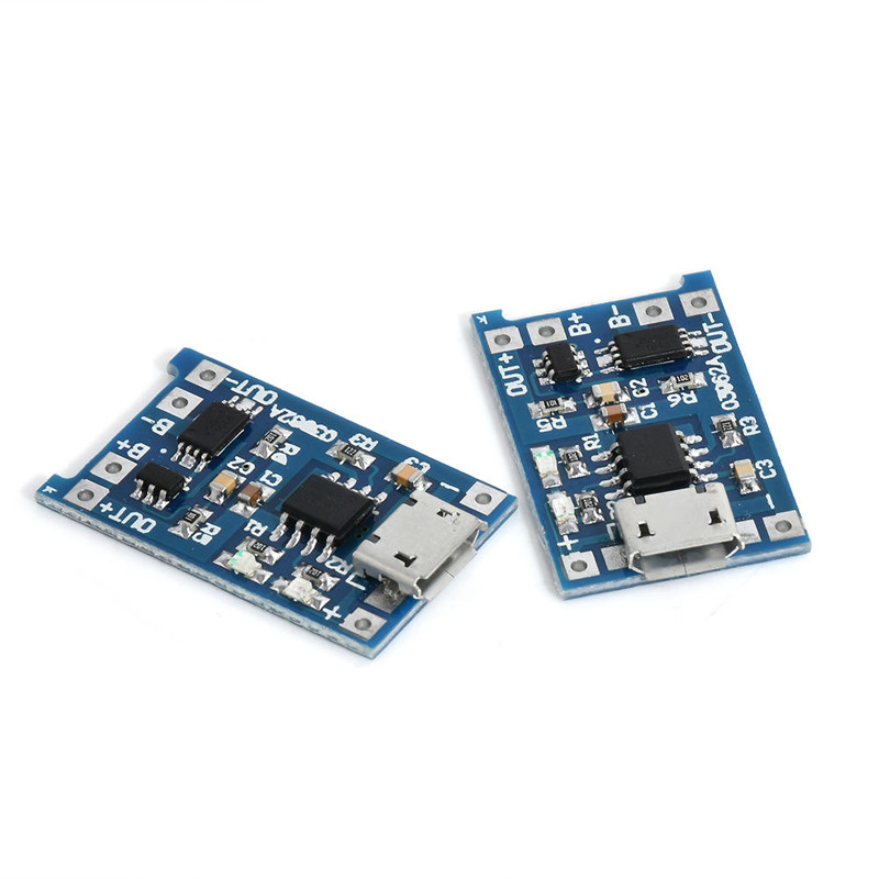 Модуль заряду Li-ion акумуляторів TP4056 MicroUSB із захистом, фото 1