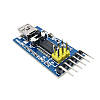 Конвертер FT232RL FTDI USB - TTL 3.3V 5V BitBang UART RS232 FT232 MiniUSB, фото 4
