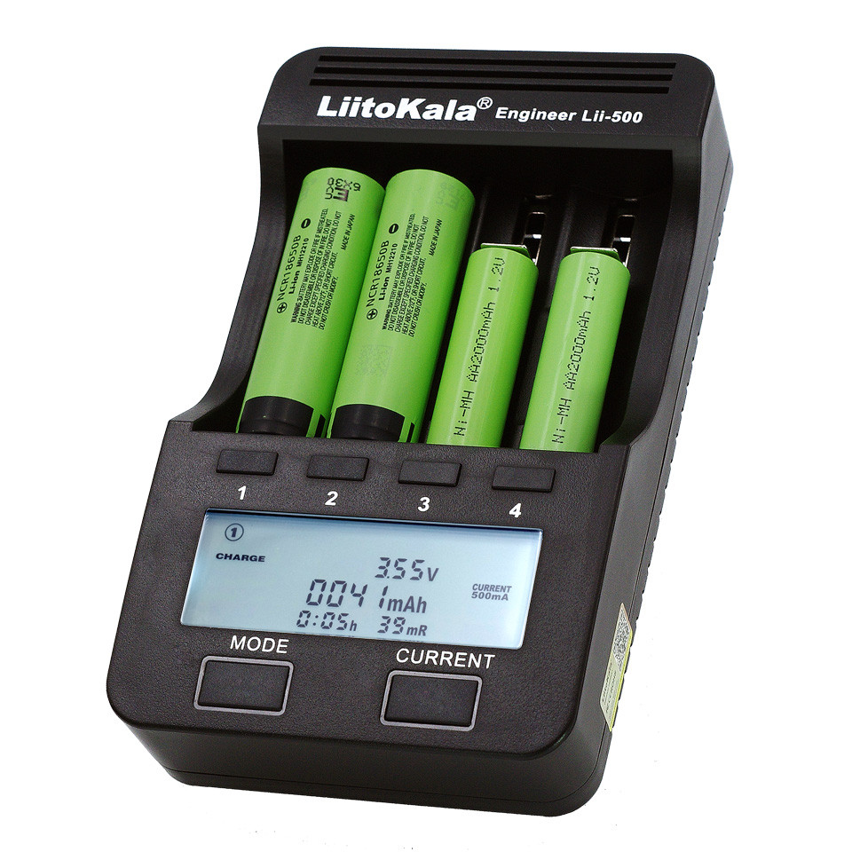 Зарядний пристрій LiitoKala Lii-500 для Li-Ion Ni-MH Ni-Cd АА ААА 14500 18650 26650 акумуляторів, фото 1