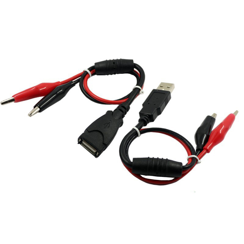 USB- Перехідник тато +ма — затискачі, крокодили для USB-тестера, фото 1