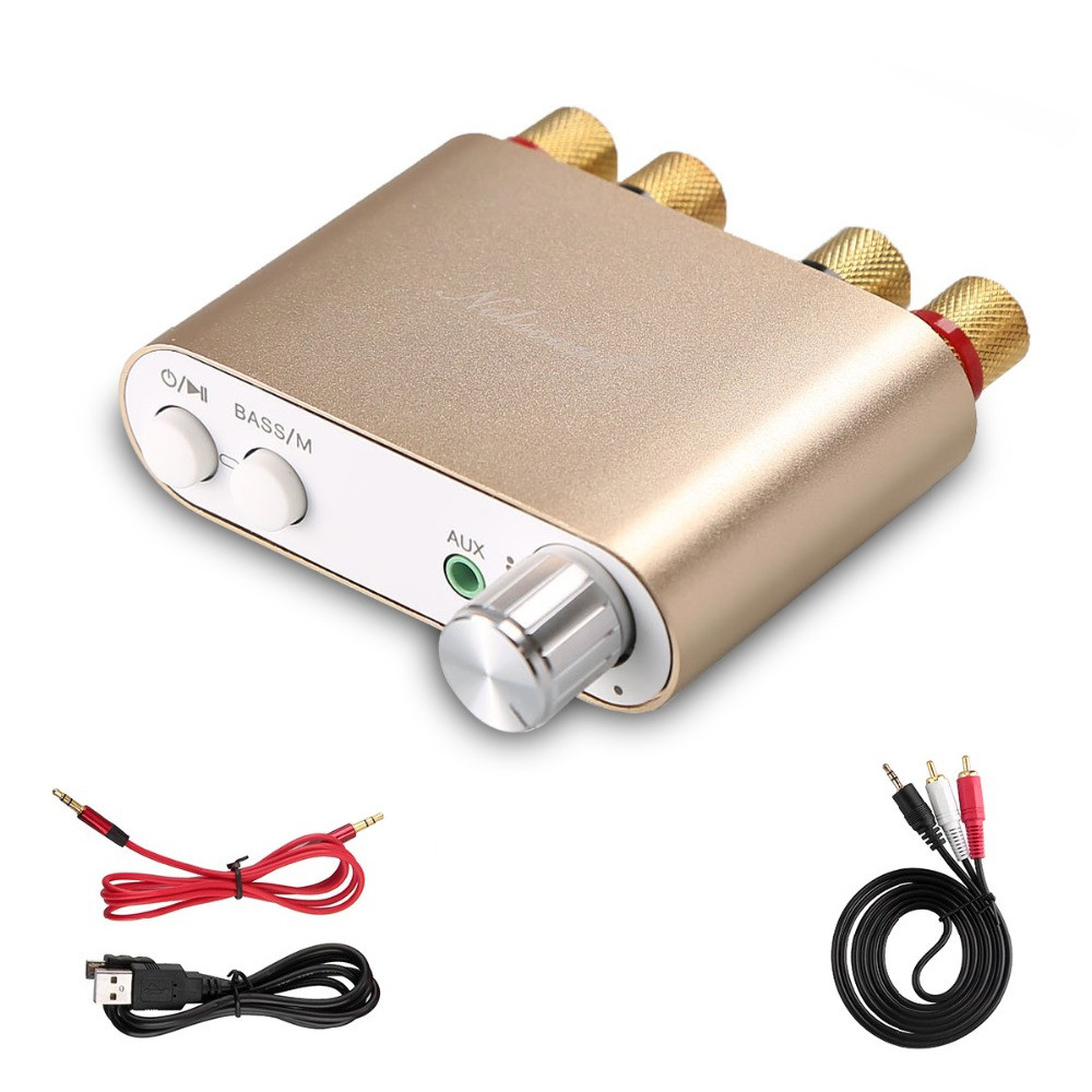Аудіопідсилювач TPA3116D2 2x50Вт Bluetooth 4.0 + EDR, USB звукова карта, AUX, фото 1