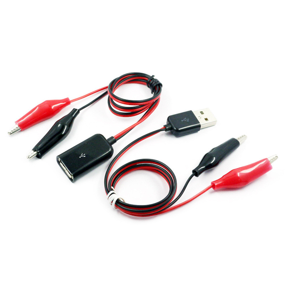 USB- Перехідник тато +ма — затискачі, крокодили для USB-тестера, фото 1