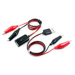 USB- Перехідник тато +ма — затискачі, крокодили для USB-тестера