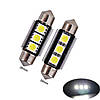 LED 5050 C5W, C10W, CANBUS, 36 мм, Лампа в автомобіль, 3SMD, Біла, фото 2