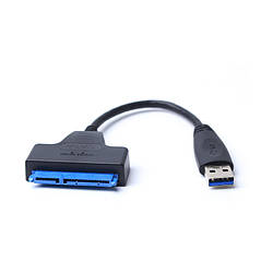 Перехідник адаптер USB 3.0 - SATA 22pin+7pin для жорсткого диска HDD SSD 2.5"