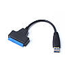 Перехідник адаптер USB 3.0 - SATA 22pin+7pin для жорсткого диска HDD SSD 2.5", фото 2