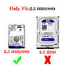 Перехідник адаптер USB 3.0 - SATA 22pin+7pin для жорсткого диска HDD SSD 2.5", фото 10