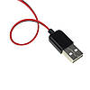 Перехідник USB — затискачі, крокодили, провід живлення 60 см, фото 3