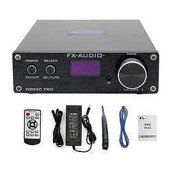 Аудіопідсилювач FX-AUDIO D802C PRO 2x80 Вт STA326, Bluetooth 5.0 QCC3034 aptX, ЦАП Wolfson, S/PDIF, NFC