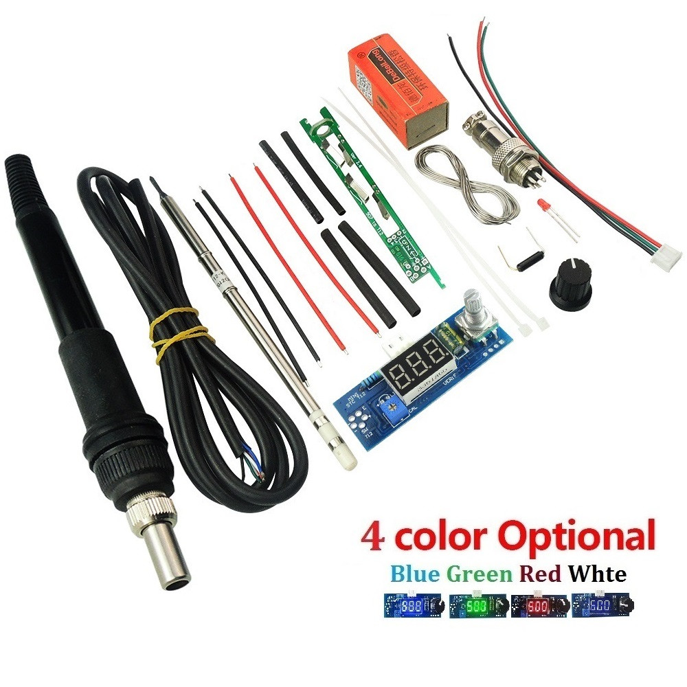 Паяльна станція Hakko T12 72Вт 24В, DIY KIT набір, Зелений дисплей, фото 1