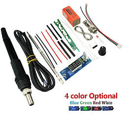 Паяльна станція Hakko T12 72Вт 24В, DIY KIT набір, Червоний дисплей