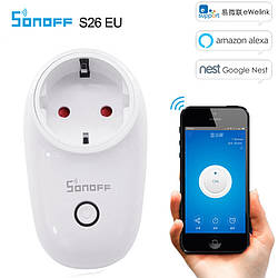 Wi-Fi розетка з таймером Sonoff S26 (10А/AC 250В віддалене керування, розумний будинок)