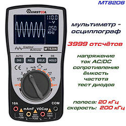 MUSTOOL MT8206 (ET826) Графічний Мультиметр — Осцилограф 2в1, 20 кГц, 200 кВиб/с