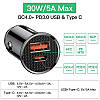 Автомобільний зарядний пристрій Baseus 30 W (Dual USB Type-A) 30 Вт QC3.0 BS-C16C1, фото 3