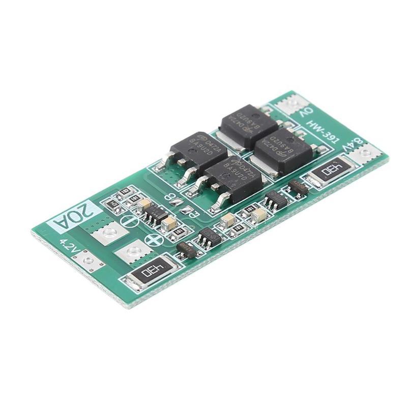 BMS 2S 20A 7.4V (8.4V) Li-ion контролер заряду розряджання захисту батарей, балансування, фото 1