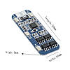 BMS 3S 10A 11.1V (12.6V) Li-ion контролер заряду розряджання захисту батарей, балансування, фото 7