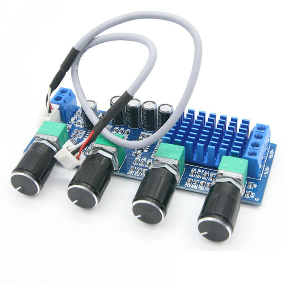 Аудіопідсилювач XH-M577 TPA3116 (TPA3116D2) 2x50Вт стерео, регулятори тембру, D клас, фото 1