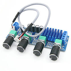 Аудіопідсилювач XH-M577 TPA3116 (TPA3116D2) 2x50Вт стерео, регулятори тембру, D клас