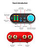Аудіопідсилювач Miniampl TPA3116 2 x 50 Вт, Bluetooth 5.0/AUX/US, індикатори аудіосигналу, фото 4