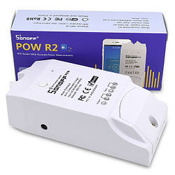 Wifi реле Sonoff POW R2 15A з вимірюванням споживаної потужності (15А/AC 250 В віддалене керування, розумний будинок)