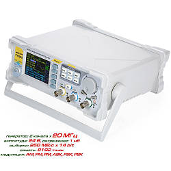 FeelTech FY6900-20M 20МГц - Двоканальний генератор сигналів довільної форми, Частотомір 100МГц