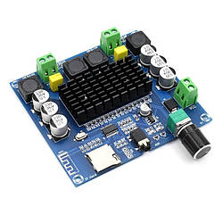 Аудіопідсилювач XH-A105 TDA7498, 2х100 Вт, Bluetooth v5.0, AUX, MicroSD, D клас