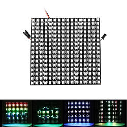 Світлодіодна матриця WS2812B 16x16 адресна SMD5050 RGB, 5 В, 256 світлодіодів, Чорна підкладка