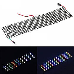 Світлодіодна матриця WS2812B 8x32 адресна SMD5050 RGB, 5 В, 256 світлодіодів, Чорна підкладка