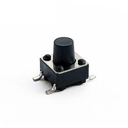 Кнопка тактова 6x6x7 мм, SMD
