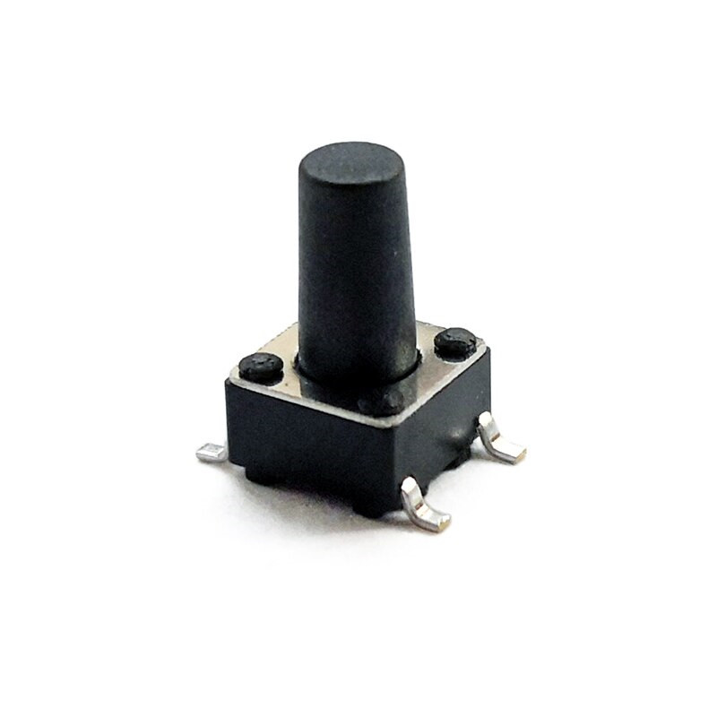 Кнопка тактова 6x6x10 мм, SMD, фото 1