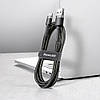 Кабель Baseus Cafule Data Cable USB — Type-C, 3A, QC3.0, 1 м, Нейлонове обплетення, Чорний, фото 7