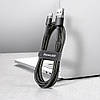 Кабель Baseus Cafule Data Cable USB — Type-C, 3A, QC3.0, 2 м, Нейлонове обплетення, Чорний, фото 7