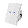 Wifi вимикач Sonoff TX T0EU2C — Сенсорна панель 2 канали з LED-підсвіткою (AC 250 В/4А), фото 3