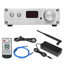 Аудіопідсилювач FX-AUDIO D802C PRO 2x80 Вт STA326, Bluetooth 5.0 QCC3034 aptX, ЦАП Wolfson, S/PDIF, NFC