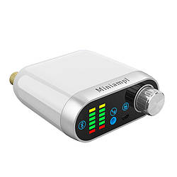 Аудіопідсилювач Miniampl TPA3116 2 x 50 Вт, Bluetooth 5.0/AUX/US, індикатори аудіосигналу