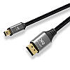 Кабель Mini DisplayPort - DisplayPort 1.4, 8K@60HZ, Нейлонове обплетення, 1м, фото 3