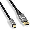 Кабель Mini DisplayPort - DisplayPort 1.4, 8K@60HZ, Нейлонове обплетення, 1м, фото 6