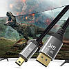 Кабель Mini DisplayPort - DisplayPort 1.4, 8K@60HZ, Нейлонове обплетення, 1м, фото 9