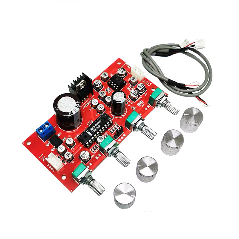 Темброблок LM1036 + NE5532 Стереопідсилювач, регулювання гучності, балансу, НЧ, ВЧ. DC12-24В, фото 1