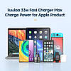 Зарядний пристрій KUULAA GaN 33W (USB Type-C + USB Type-A) 33Вт PD3.0 QC3.0, фото 8