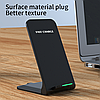 Бездротовий зарядний пристрій 18Вт USB Type-C Wireless Fast Qi Charger 18W Чорний, фото 8