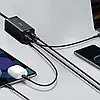 Зарядний пристрій BASEUS GaN3 Pro 100W (2 USB Type-C + 2 USB Type-A) 100Вт PD3.0 QC4.0 Кабель Type-C 100W PD, фото 6
