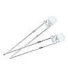 Світлодіод 3мм білий LED F3 3.2В Прозорий, фото 4