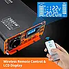 Інвертор чистий синус DATOUBOSS PSW1000 1000W 2000W 12В DC - 220В AC 50Гц, LCD-дисплей, Пульт ДК, фото 4