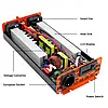 Інвертор чистий синус DATOUBOSS PSW2000 2000W 4000W 12В DC - 220В AC 50Гц, LCD-дисплей, Пульт ДК, фото 7