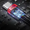 Кабель Baseus Cafule Data Cable USB Type-C to Type-C 100W 20V 5A, QC4.0+PD2.0, 1м, Нейлонове обплетення, Чорний, фото 8