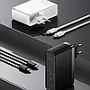 Зарядний пристрій BASEUS GaN5 Pro 140 W (2 USB Type-C + USB Type-A) 140 Вт PD3.1 QC4.0 + Кабель Type-C 240W PD, фото 2