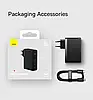 Зарядний пристрій BASEUS GaN5 Pro 140 W (2 USB Type-C + USB Type-A) 140 Вт PD3.1 QC4.0 + Кабель Type-C 240W PD, фото 10